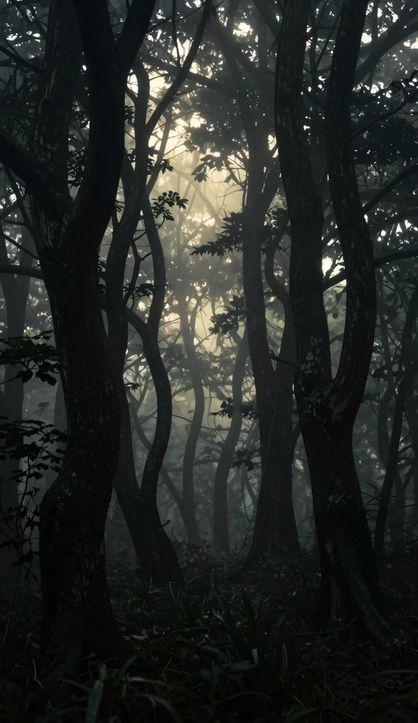 Dark Forest Wallpaper 4K phone black