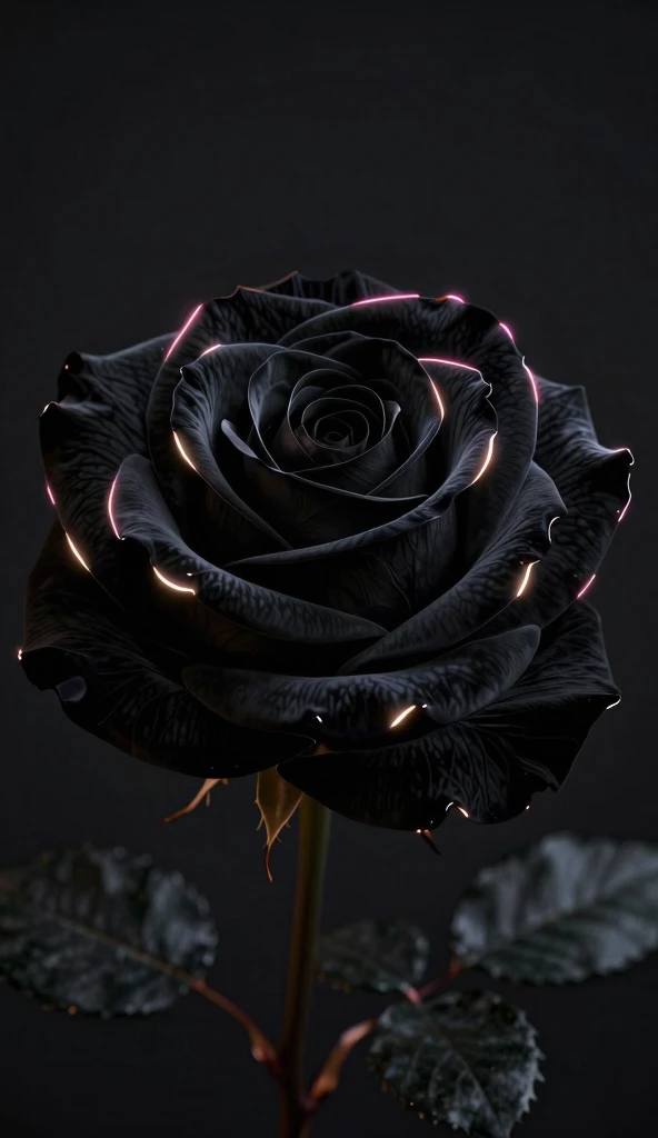 Black Rose Wallpaper 4K phone black