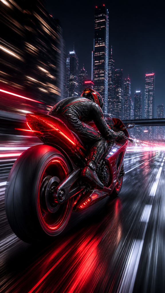 Red Racing Bike Wallpaper 4K phone Motorcycle