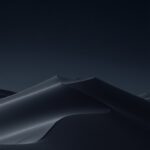 Dark desert wallpaper with a smooth minimal AMOLED appearance.