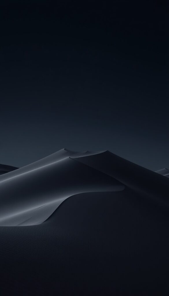 Minimal Dark Desert Wallpaper 4K phone minimal