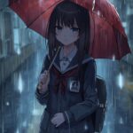 anime-school-girl-rain-wallpaper