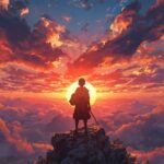 anime-warrior-sunset-wallpaper
