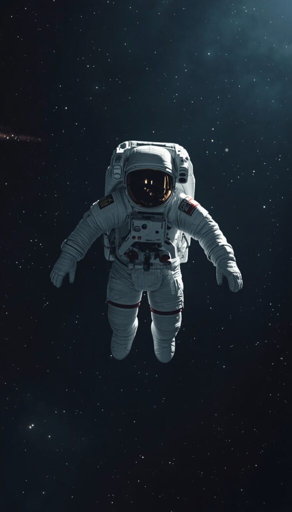 Astronaut Floating Space Wallpaper