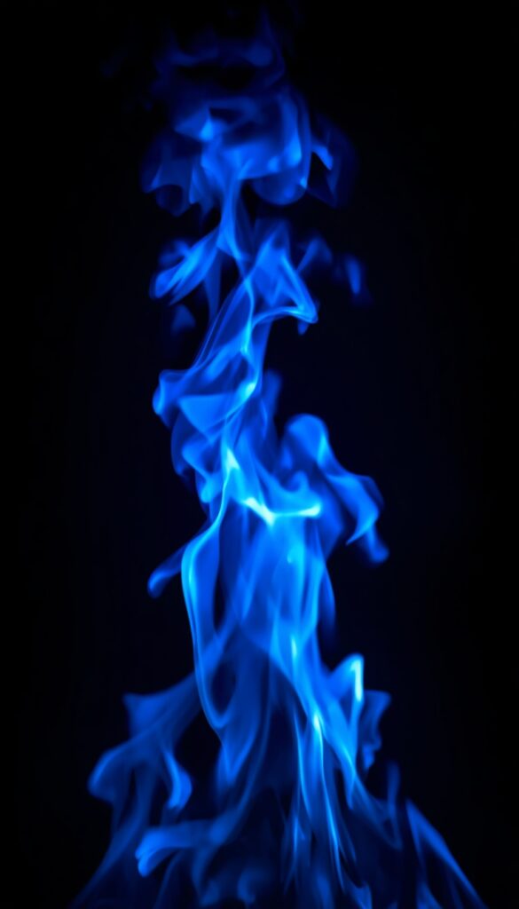 Blue Fire AMOLED Wallpaper 4K phone amoled