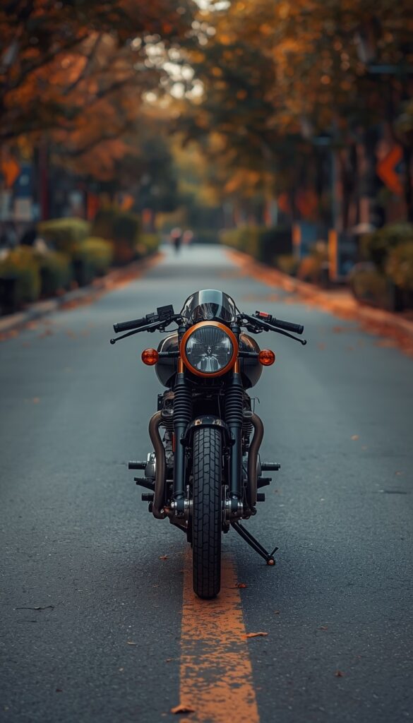 Classic Cafe Racer Wallpaper 4k phone motorcycle