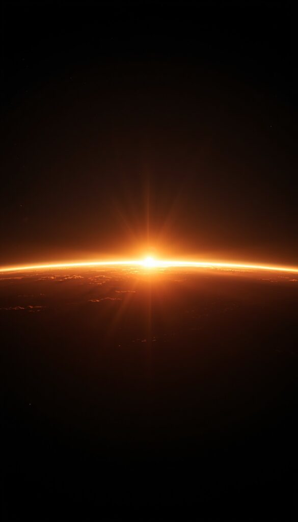 Cosmic Horizon Wallpaper 4K phone space
