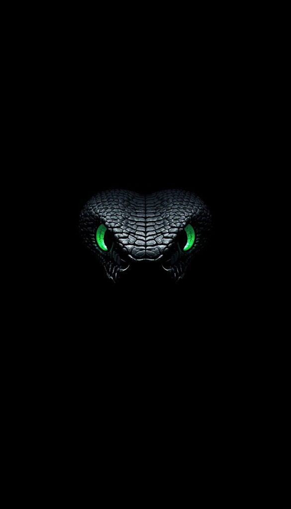 Dark Cobra Eyes AMOLED Wallpaper 4K phone amoled