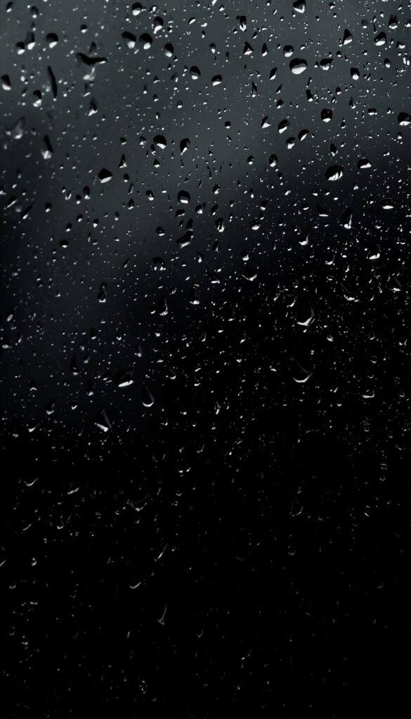 Dark Glass Rain Wallpaper 4K phone minimal