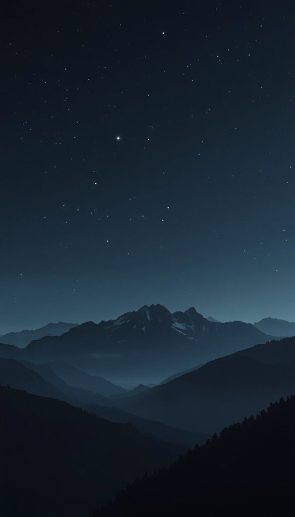 Dark Mountain AMOLED Wallpaper 4K phone amoled