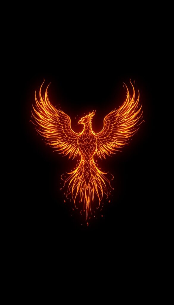 Dark Phoenix AMOLED Wallpaper 4K phone amoled