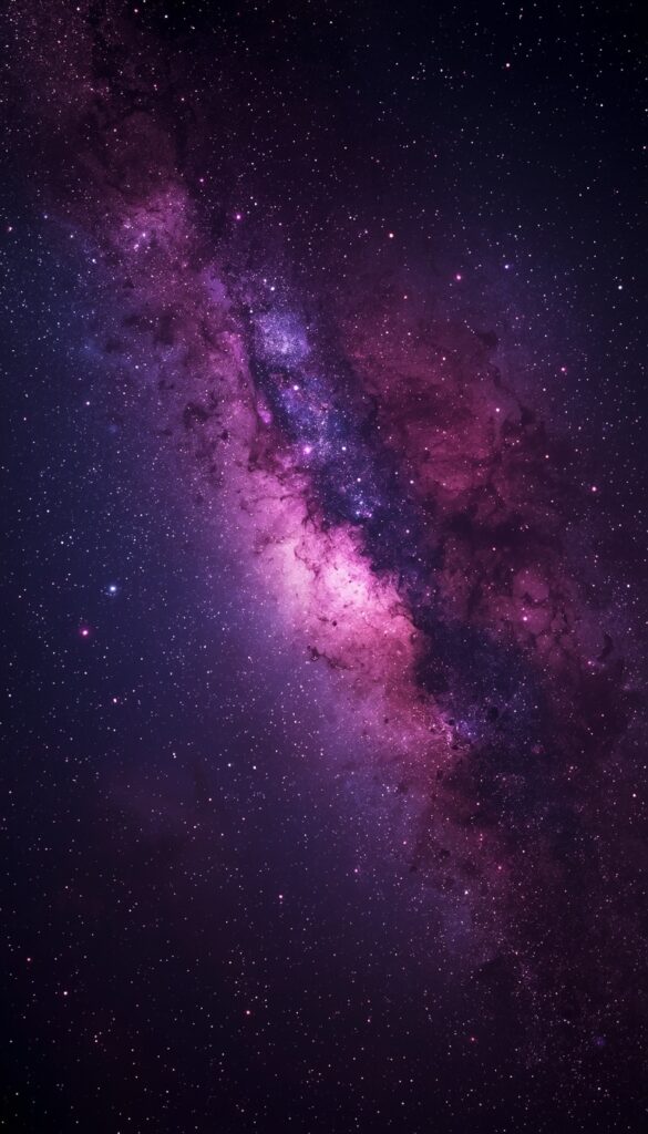 Dark Purple Galaxy Wallpaper 4K phone purple