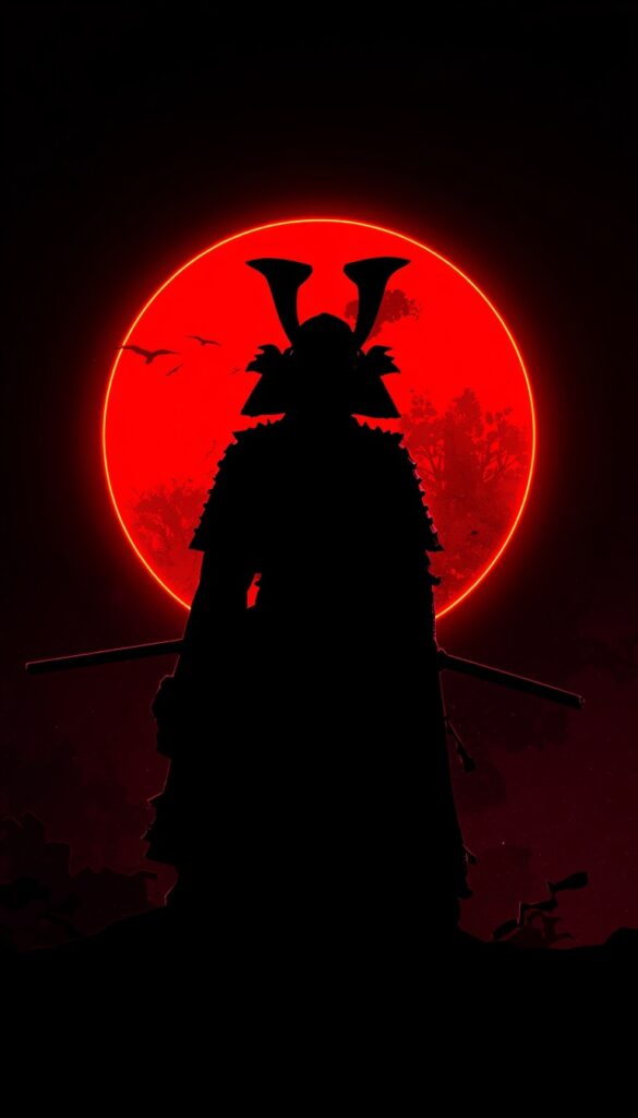 Dark Samurai AMOLED Wallpaper 4K phone amoled