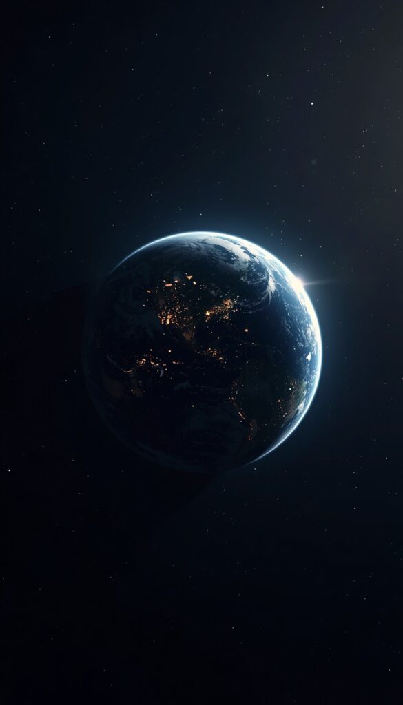 Earth From Space Wallpaper 4K phone space
