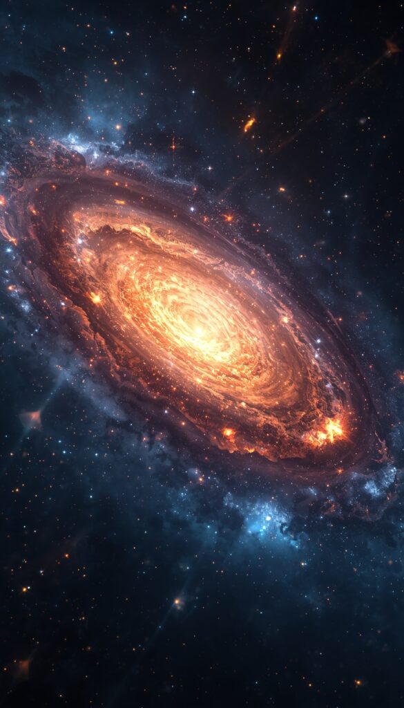 Galaxy Burst Wallpaper 4K phone space