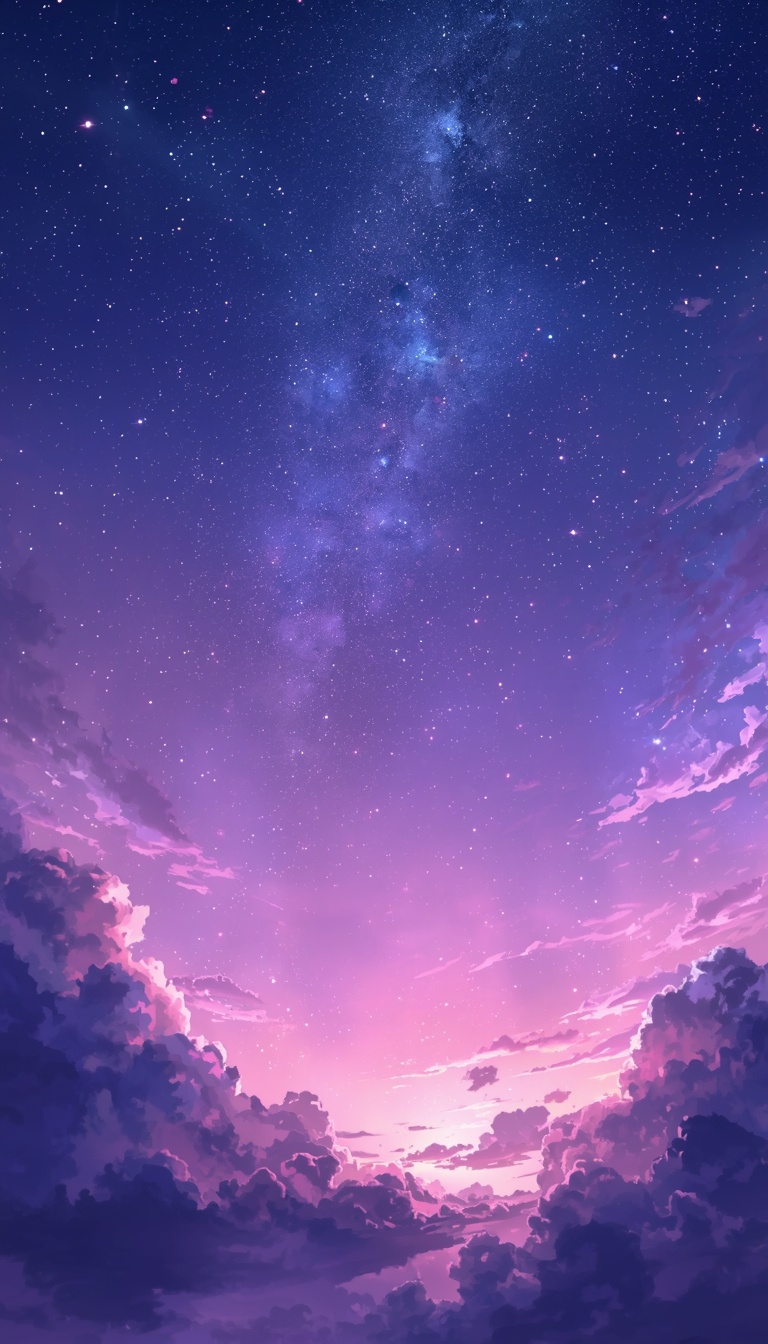 lucid-origin_vertical_phone_wallpaper_dreamy_anime_sky_with_glowing_stars_and_clouds_soft_pur-0