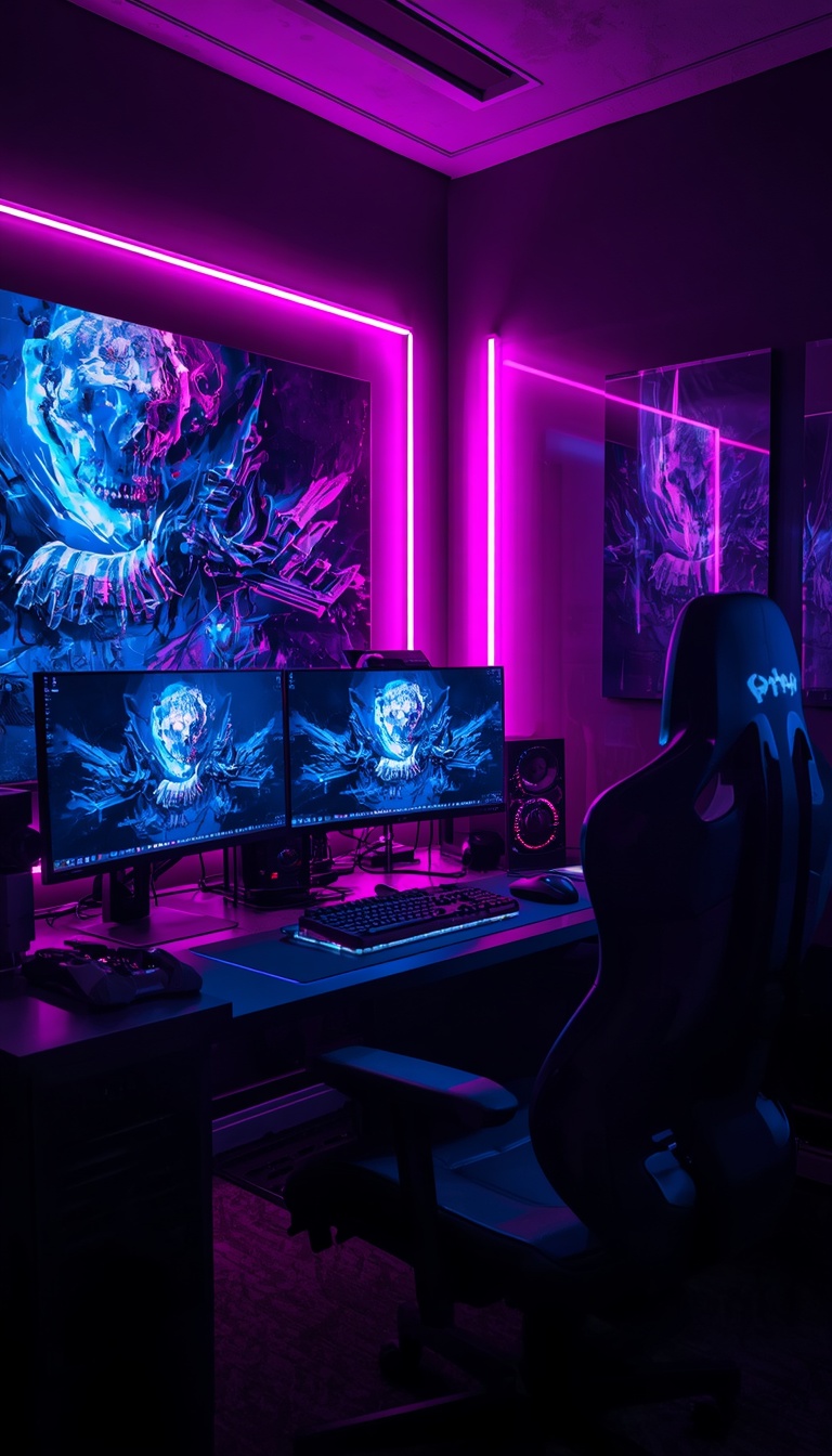 lucid-origin_vertical_phone_wallpaper_futuristic_neon_gaming_setup_glowing_rgb_lights_multipl-0