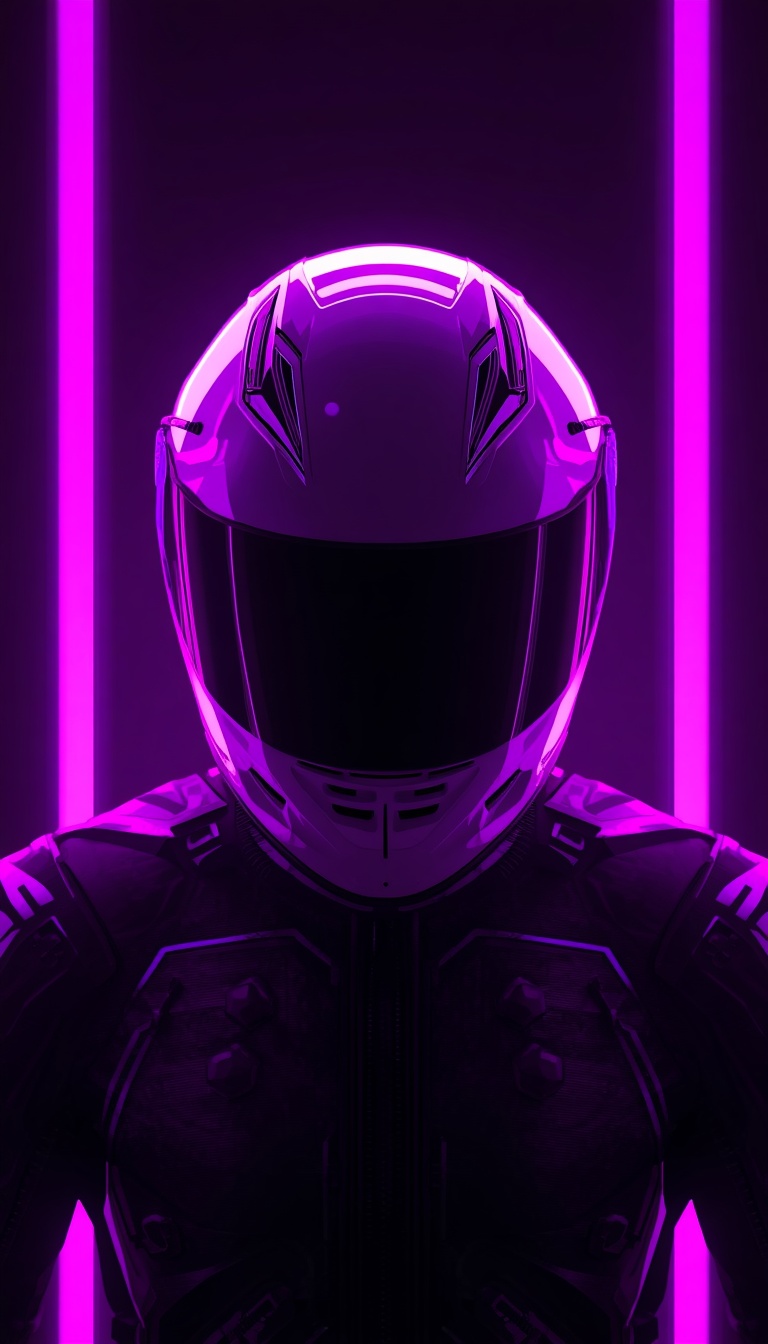lucid-origin_vertical_phone_wallpaper_futuristic_white_racing_motorcycle_helmet_glowing_purpl-0