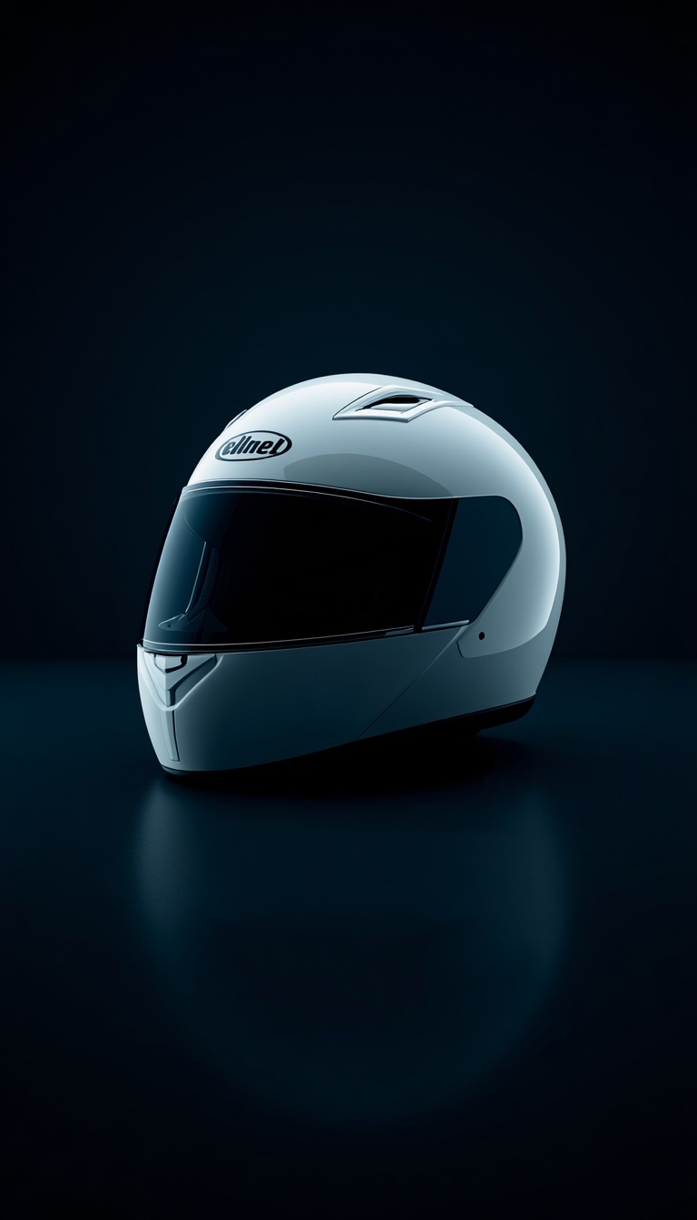 lucid-origin_vertical_phone_wallpaper_minimal_white_motorcycle_helmet_on_dark_background_soft-0
