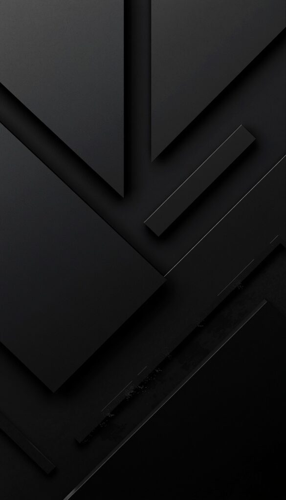 Minimal Black Geometry Wallpaper 4K phone minimal