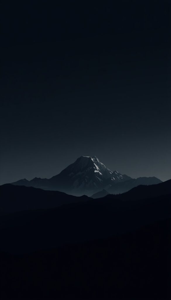 Minimal Mountain AMOLED Wallpaper 4K phone minimal