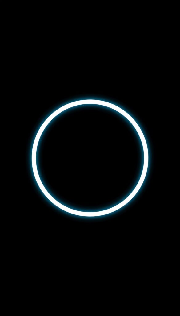 Minimal Neon Ring Wallpaper 4K phone minimal