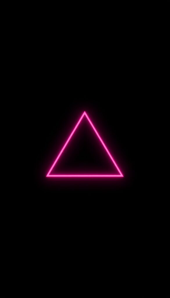 Minimal Triangle Neon Wallpaper 4K phone minimal