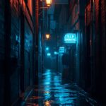 neon-blue-alley-wallpaper
