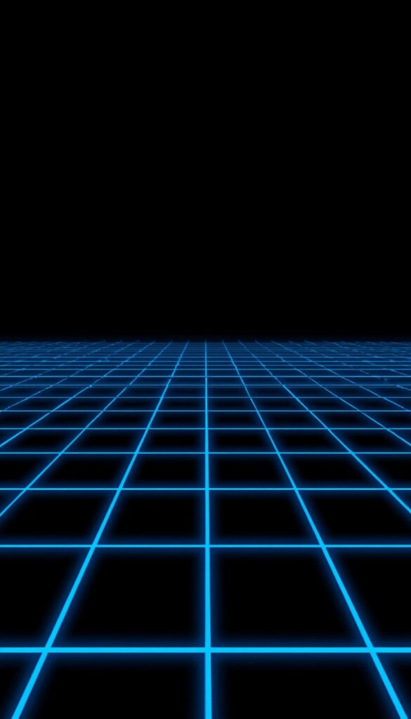 Neon Grid Cyber AMOLED Wallpaper 4K phone amoled