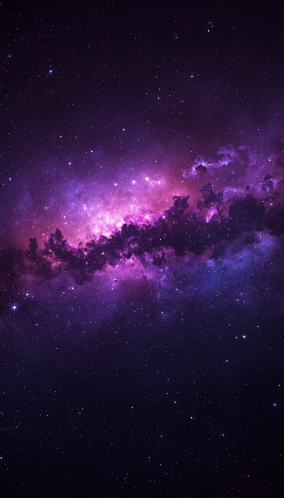Purple Galaxy Space Wallpaper