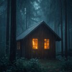 rainy-cabin-wallpaper