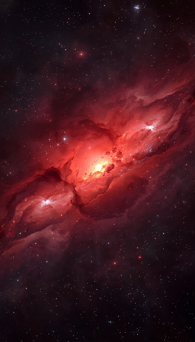 red-neon-galaxy-wallpaper