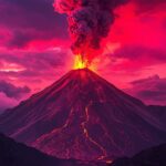 red-neon-volcano-wallpaper
