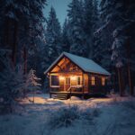 snowy-cabin-night-wallpaper
