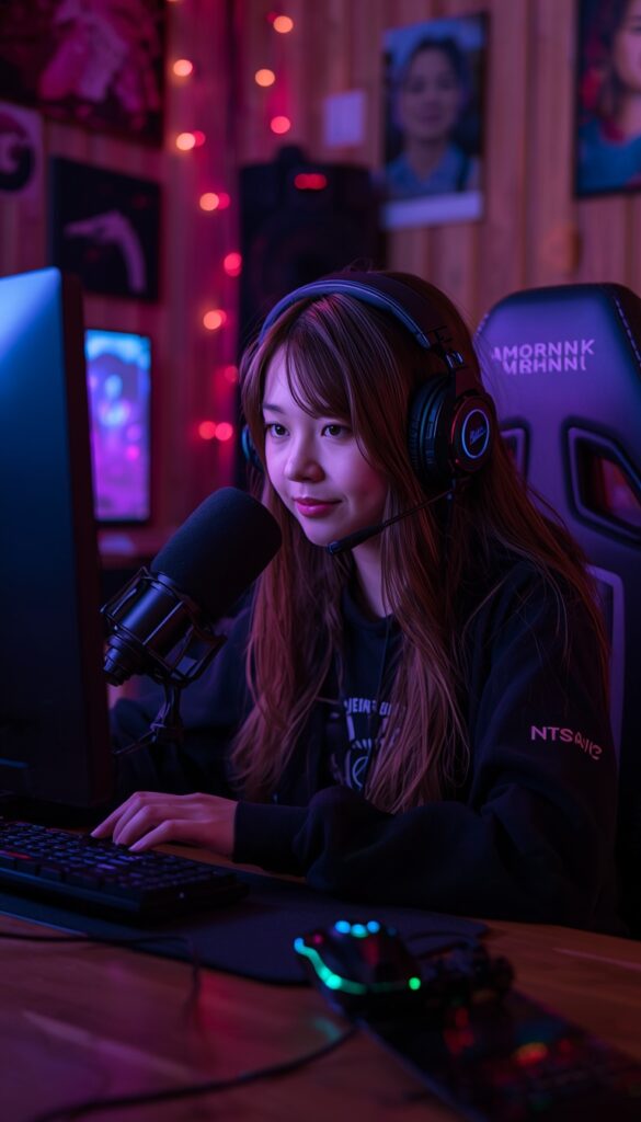 Streaming Girl Wallpaper 4K phone ai girl